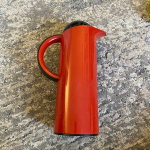 KRUPS Vintage Tall Black Red Thermal Serving Carafe